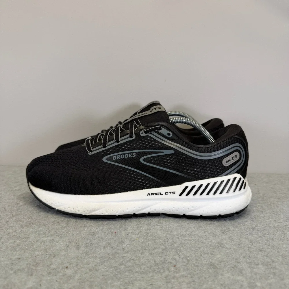 Brooks Ariel GTS 23 Womens Shoes Size 8.5 Wide Black Running Sneaker 1203901D090